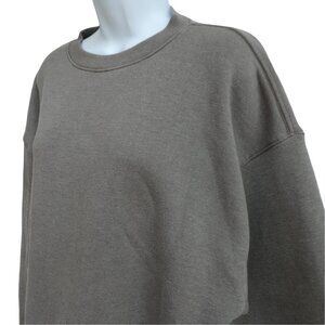 Agolde USA Nolan Sweatshirt Grey Loopback Fleece Drop Shoulders Boxy Super Cozy